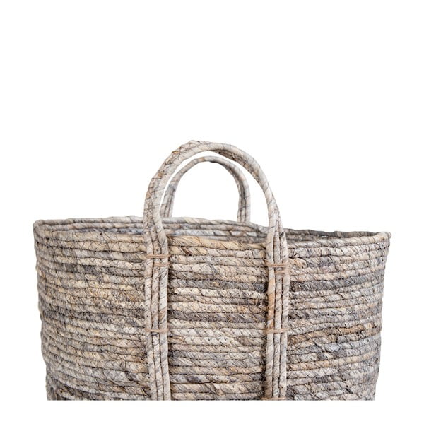 Cestino grigio in foglie di mais Udine - House Nordic-image-1