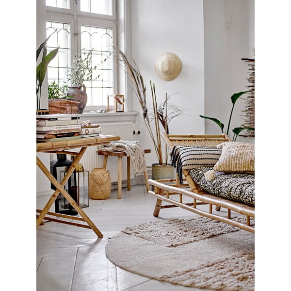 Lettino da giardino in bambù in colore naturale Sole - Bloomingville-image-1