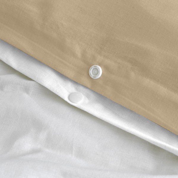 Copripiumino in cotone nero, bianco e marrone per letto singolo 140x200 cm Blush sand - Blanc-image-4