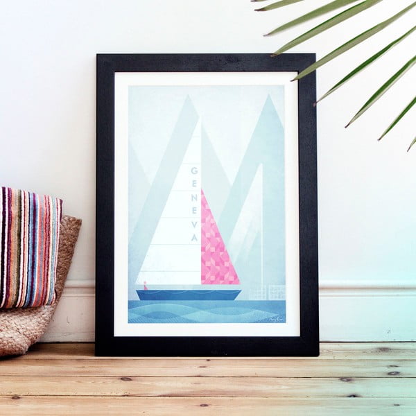 Poster , A3 Geneva - Travelposter-image-1