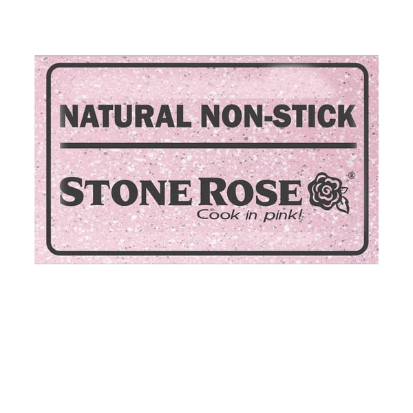 Casseruola rosa con coperchio, ø 24 cm Stonerose - Bisetti-image-2