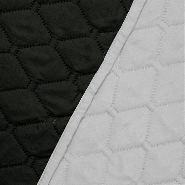 Copriletto reversibile in microfibra nera e grigia , 220 x 240 cm Axel - DecoKing-image-3