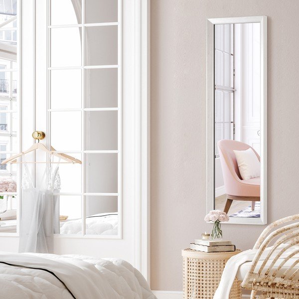 Specchio da parete con cornice bianca ienne, 42 x 137 cm Paris - Styler-image-1