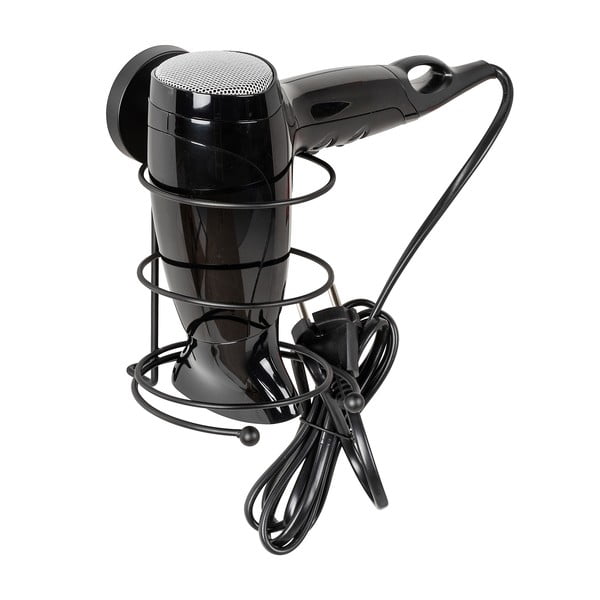 Supporto per asciugacapelli a parete Vacuum-Loc® nero Milazzo - Wenko