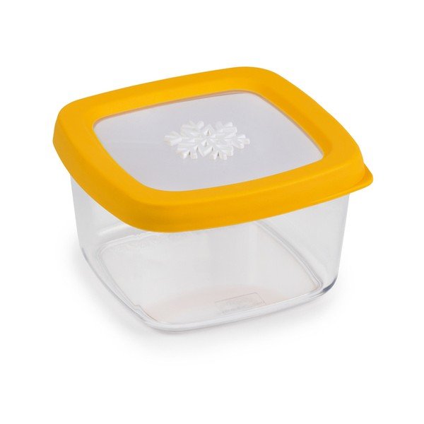 Žlutá dóza na potraviny Snips Snowflake, 0,5 l