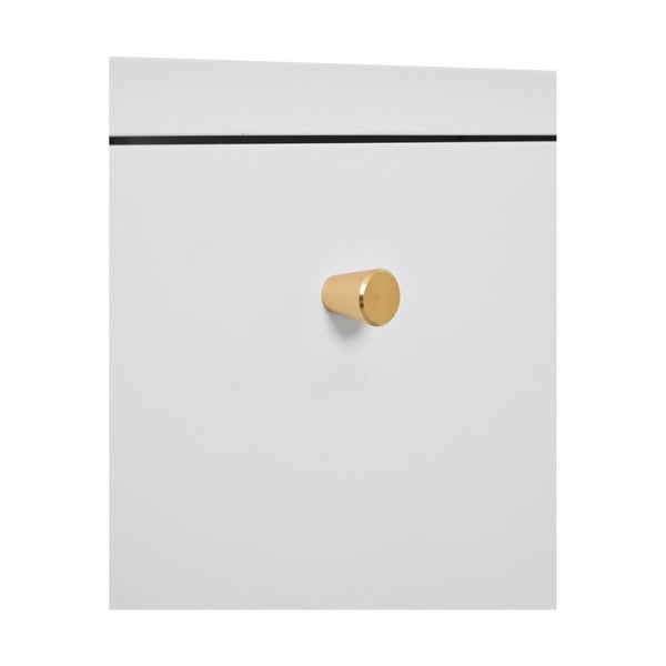 Comodino in metallo bianco Dalby - House Nordic-image-4