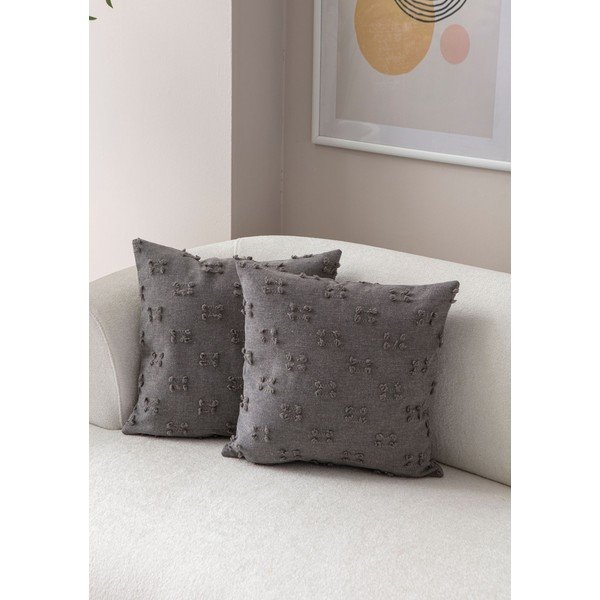 Federe decorative in set 2 pz 43x43 cm Tuffet – Mioli Decor-image-1