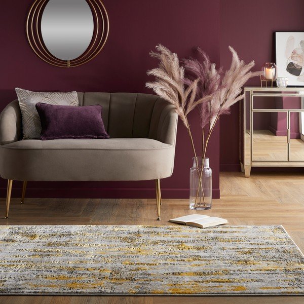 Tappeto in oro 160x230 cm Lustre - Flair Rugs-image-4