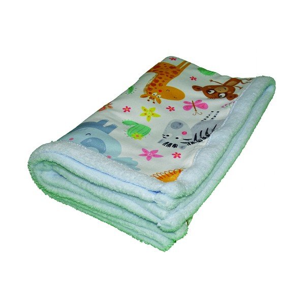 Coperta azzurra per neonati 80x100 cm - OYO kids-image-2