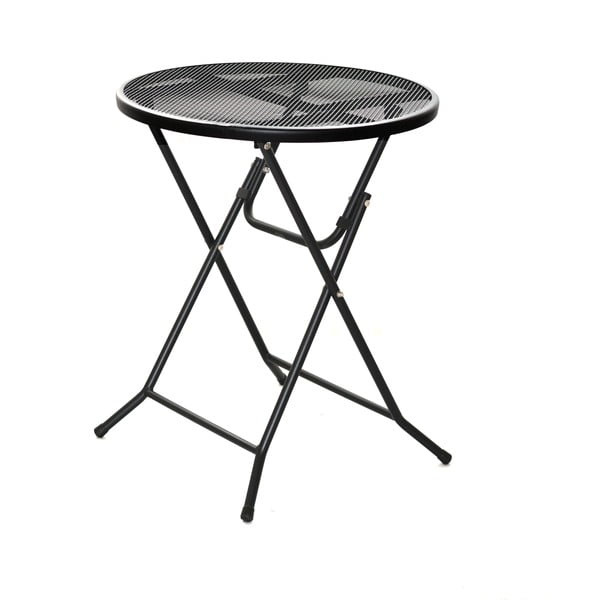 Tavolo da pranzo rotondo da giardino in metallo ø 60 cm - Rojaplast-image-1