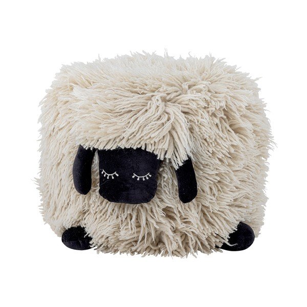 Pouf a sacco per bambini color crema con rivestimento in lana Dolly – Bloomingville Mini