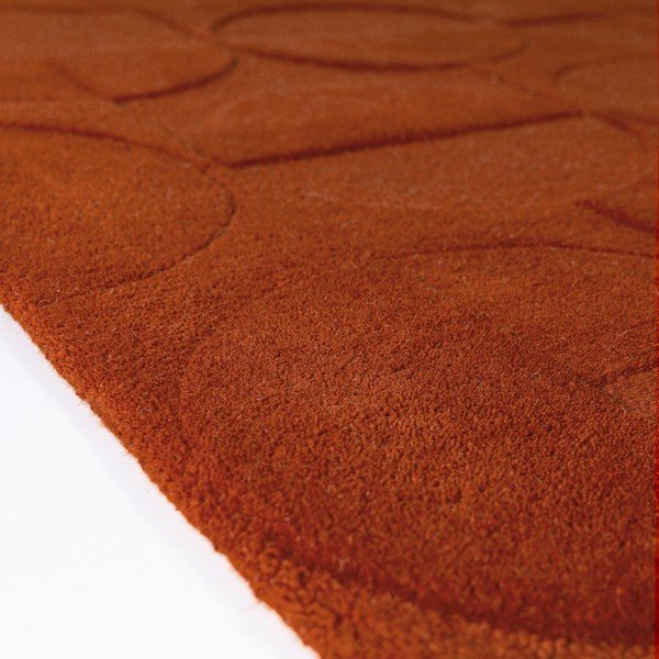 Passatoia color terracotta in lana tessuta a mano 60x230 cm Gigi – Flair Rugs-image-4