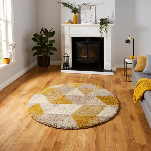 Tappeto Triangolo chiaro, ø 160 cm Royal Nomadic - Think Rugs-image-1
