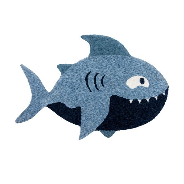 Tappeto blu per bambini 90x150 cm Shark - Flair Rugs
