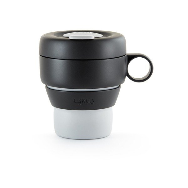 Tazza termica nera 400 ml To Go – Lékué