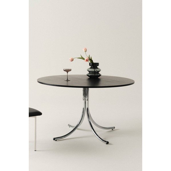 Tavolo da pranzo rotondo in metallo ø 130 cm Chipley – Jotex-image-2