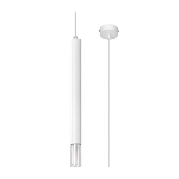 Lampadario bianco in metallo ø 8 cm Vittoria – Sollux