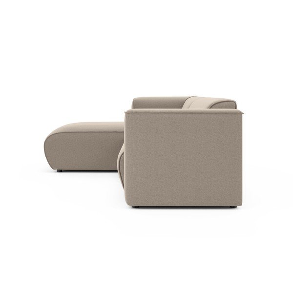 Divano angolare marrone chiaro (con penisola a sinistra/con chaise lounge) Merid  – Ropez-image-3