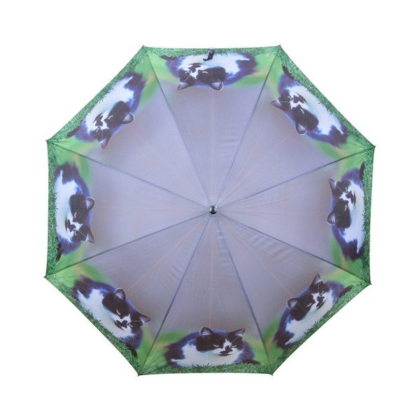 Tmavě modrý deštník s kočkami Esschert Design, ⌀ 120 cm-image-1