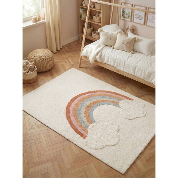 Tappeto per bambini color crema in cotone lavabile/tessuto a mano 140x200 cm Snuggle Petite – Hanse Home-image-1