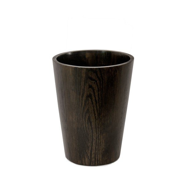 Cestino per riporre i rifiuti in legno di quercia Dark Mezza - Wireworks-image-2