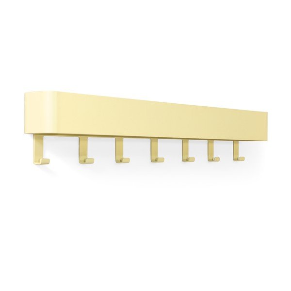 Attaccapanni da parete giallo chiaro in acciaio con scaffale 72 cm Dax Play – Spinder Design