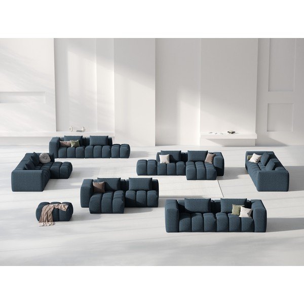 Divano angolare blu scuro (con penisola a sinistra/con chaise lounge) Verona – Cosmopolitan Design-image-1