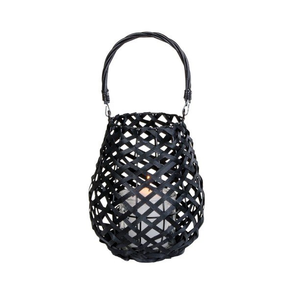 Černá skleněná lucerna House Nordic Hasvik