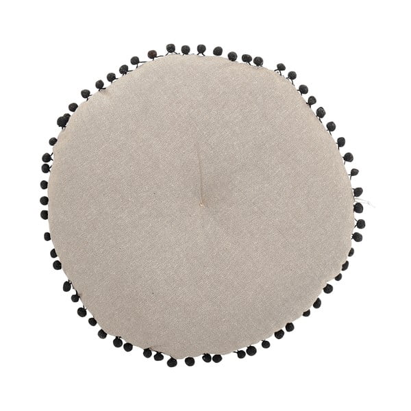 Cuscino decorativo Mandala nero e beige, ø 36 cm - Bloomingville-image-2