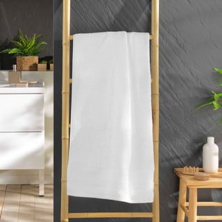 Asciugamano bianco in spugna di cotone 70x130 cm Tendresse - douceur d'intérieur