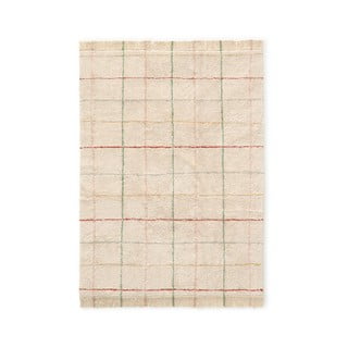 Tappeto in cotone lavabile a mano color crema 140x200 cm Color Lines - Lorena Canals