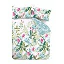 Set copripiumino e federa verde e blu per letto matrimoniale 200x200 cm Aruba Tropical Floral – Catherine Lansfield