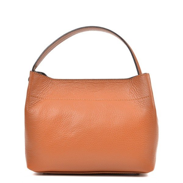Koňakově hnědá kožená kabelka Isabella Rhea Lock Cognac-image-4