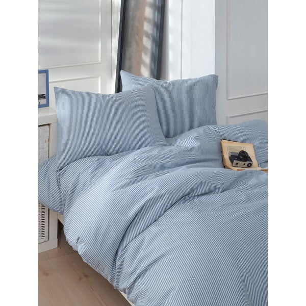 Biancheria da letto blu per letto singolo 140x200 cm Lizbon – Mijolnir