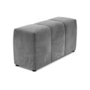Bracciolo in velluto grigio per divano componibile Rome Velvet - Cosmopolitan Design