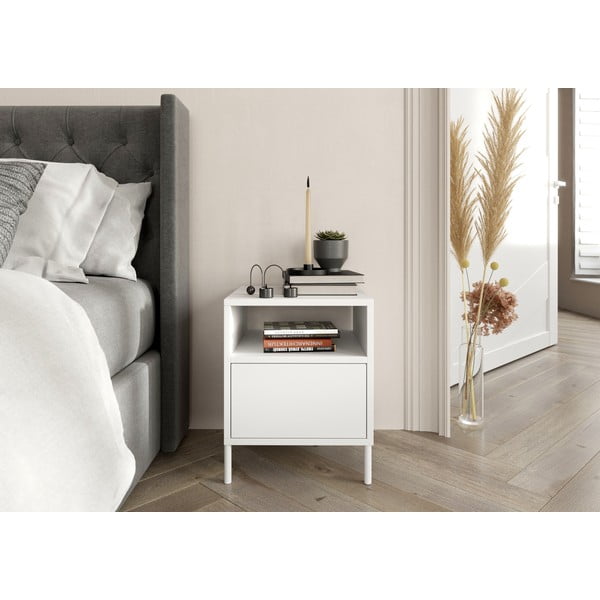 Comodino bianco Mirka - Skandica-image-1
