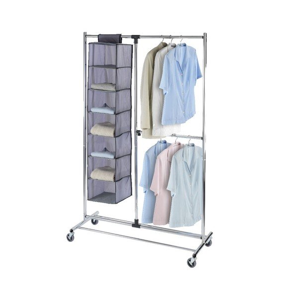 Appendiabiti telescopico/mobile in metallo grigio Profissimo - Wenko-image-2