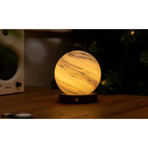 Decorazione luminosa marrone/colore naturale scuro con ricarica USB ø 12 cm Polar Cloud – Gingko-image-2