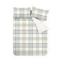 Set copripiumino e federa verde per letto singolo 135x200 cm Cartmel Check – Catherine Lansfield