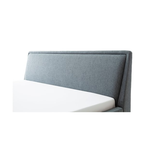 Letto matrimoniale imbottito verde/blu rete non inclusa 160x200 cm Frieda – Meise Möbel-image-3