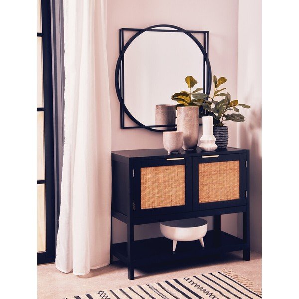Credenza nera 85x73x38 cm Sherman – Premier Housewares-image-1