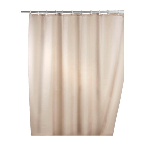 Tenda da doccia beige con finitura antimuffa , 180 x 200 cm - Wenko