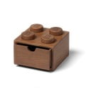 Scatola portaoggetti per bambini in legno di quercia tinto scuro Wood - LEGO®