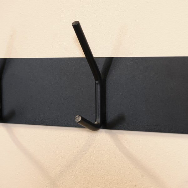 Attaccapanni da parete nero in metallo 70 cm Fusion – Spinder Design-image-2