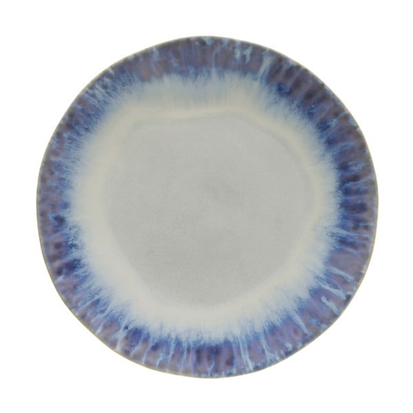 Piatto in gres blu e bianco , ⌀ 26,5 cm Brisa - Costa Nova