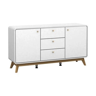 Cassettiera bassa bianca 140x75 cm Cleo Caitlin - Støraa