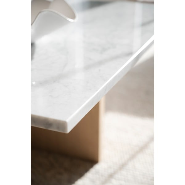 Tavolino in marmo marrone 90x90 cm Brooksville - Rowico-image-2