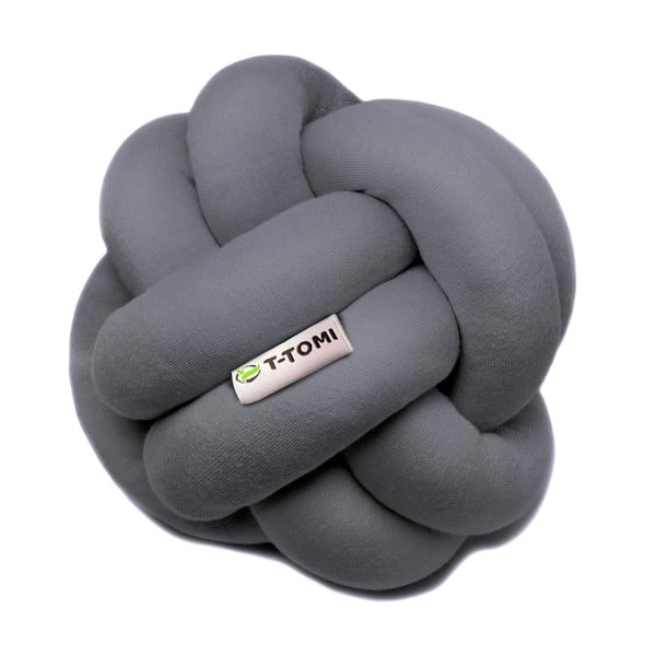 Pallone in maglia di cotone grigio antracite, ø 20 cm - T-TOMI