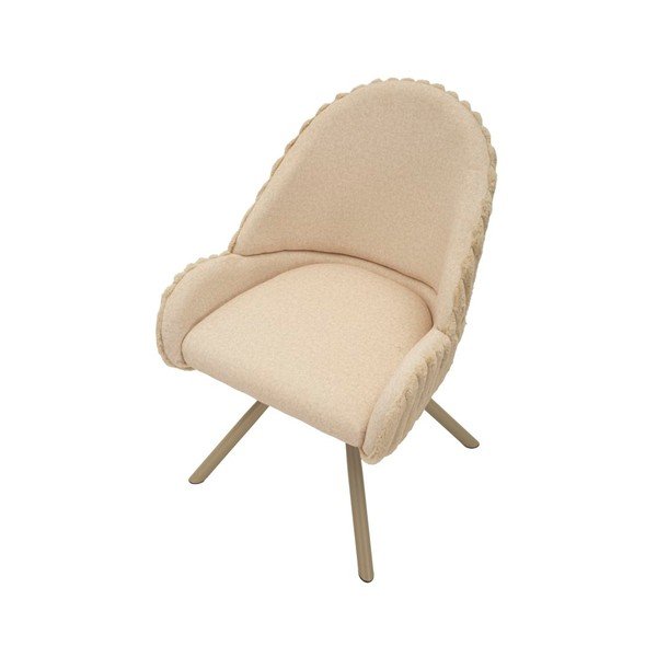 Set di sedie da pranzo color crema in imbottito con braccioli 2 pz Stockholm – Mauro Ferretti-image-3