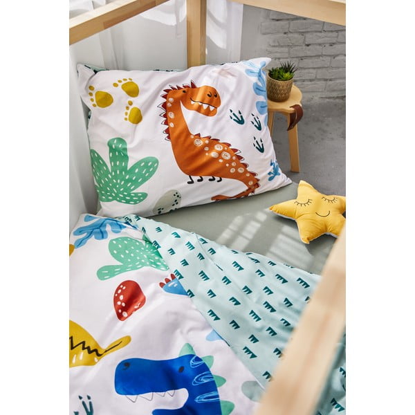 Biancheria da letto per bambini in cotone per letto singolo 140x200 cm Dinos - Bonami Selection-image-2